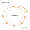 Wholesale Women's Stainless Steel 18K Gold Electroplated Heart Shape Bracelet Jewelry