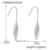 Wholesale Women's 316L Stainless Steel 18K Gold Plated Drop Shape Geometric Earrings