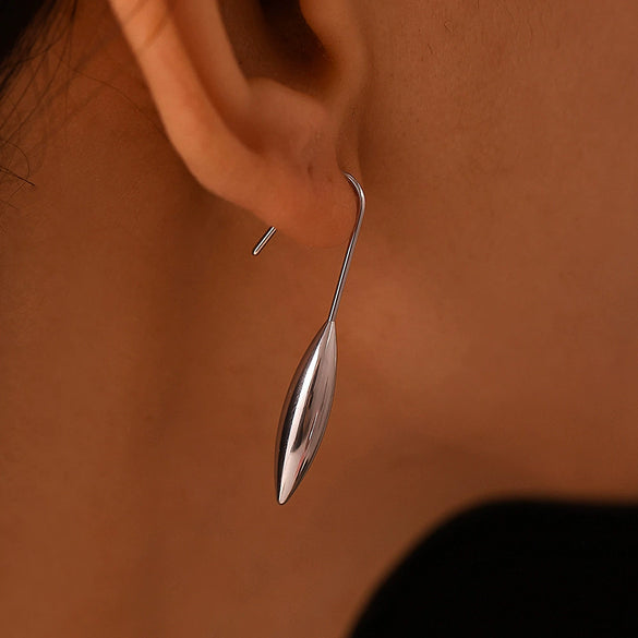 Wholesale Women's 316L Stainless Steel 18K Gold Plated Drop Shape Geometric Earrings
