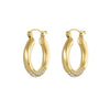 Wholesale Women's Stainless Steel 18K Gold Plated Geometric Fashion Niche Light Luxury Earrings