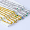 Wholesale Women's Stainless Steel 18K Gold Plated Geometric Heart Pendant Necklace