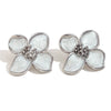 Wholesale Women's Stainless Steel 18K Gold Plated Geometric Petal Earrings With Electroplating For Fashionable Style