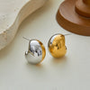 Wholesale Women's Stainless Steel 18K Gold Plated Geometric Stud Earrings Fashion Jewelry
