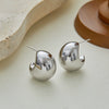 Wholesale Women's Stainless Steel 18K Gold Plated Geometric Stud Earrings Fashion Jewelry