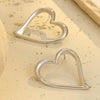 Wholesale Women's Stainless Steel 18K Gold Plated Heart Geometric Fashion Earrings