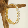 Wholesale Women's 316L Stainless Steel 18K Gold Vacuum Plated Geometric Diamond Bracelet