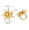 Wholesale Women's Stainless Steel 18K Goldinlaid Fruitshaped Open Ring Light Luxury Geometric Accessories