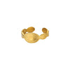 Wholesale Women's Stainless Steel 18K Goldinlaid Fruitshaped Open Ring Light Luxury Geometric Accessories