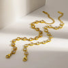 Wholesale Women's Stainless Steel 18K Goldplated Geometric Heartshaped Zirconia Bracelet Light Luxury Highend Jewelry