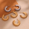Wholesale Women's Stainless Steel 18K Goldplated Geometric Pattern Fashion Earrings
