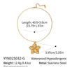 Wholesale Women's Stainless Steel 18K Real Gold Plated Flower Pendant Necklace With Snake Chain French Retro Texture