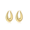 Wholesale Women's Stainless Steel 18K Vacuum Goldplated Geometric Earrings