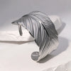 Wholesale Women's Stainless Steel Leaf Bracelet With 18K Gold Electroplating