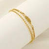Wholesale Women's Stainless Steel Leaf Pattern Feather Foot Chain