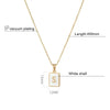 Wholesale Women's Stainless Steel Letter Pendant Necklace With Ball Chain And 18K Gold Electroplating