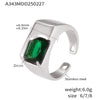 Wholesale Women's 316L Stainless Steel Light Luxury Geometric Inlay Ring With Electroplating