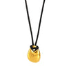 Wholesale Women's 316L Stainless Steel Light Luxury Geometric Water Drops Specialshaped High Polished Texturization Leather Rope Pull Adjusting Sweater Necklace Jewelry