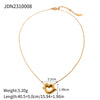Wholesale Women's Stainless Steel Lip Pendant Necklace With Pearl Geometric Design And Electroplating