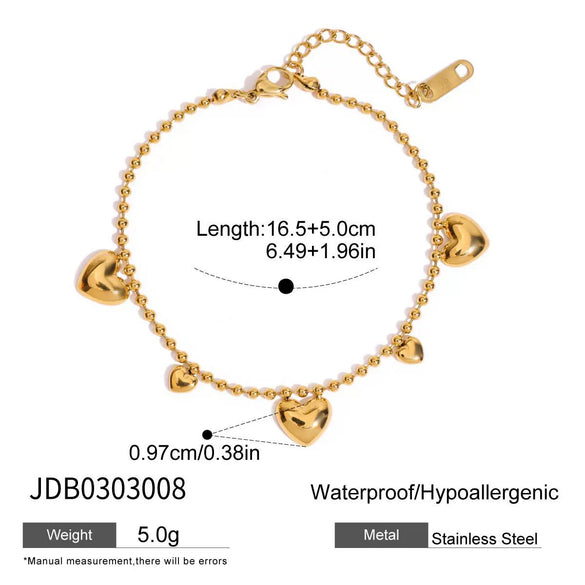 Wholesale Women's Stainless Steel Love Bracelet With Geometric Shape Electroplated Light Luxury High End Sense
