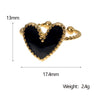 Wholesale Women's Stainless Steel Love Heartd Light Luxury Ring With Electroplating