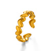 Wholesale Women's Stainless Steel Love Ring With Heart Shape 18K Goldplated
