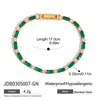 Wholesale Women's Stainless Steel Love Zircon Bracelet Geometric Pattern Electroplated Light Luxury High End Jewelry