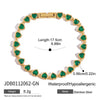 Wholesale Women's Stainless Steel Love Zircon Bracelet Geometric Pattern Electroplated Light Luxury High End Jewelry