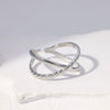 Wholesale Women's Stainless Steel Loveshaped Leaves Pattern Open Ring
