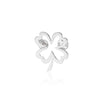 Wholesale Women's Stainless Steel Minimalist Four Leaf Clover Electroplating Brooch For Suit And Sweater