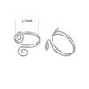 Wholesale Women's Stainless Steel Multi Layer Irregular Geometric Ring Electroplated With 18K Gold
