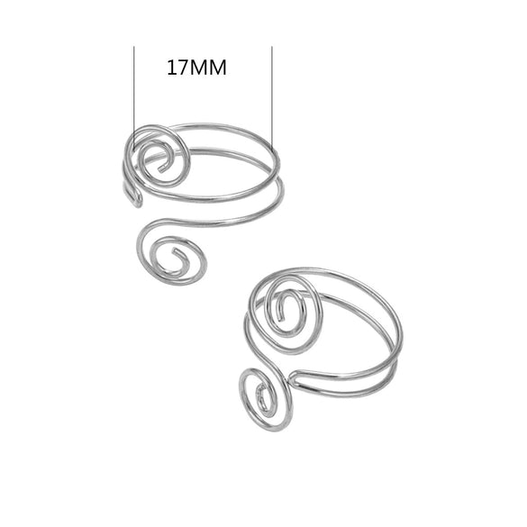 Wholesale Women's Stainless Steel Multi Layer Irregular Geometric Ring Electroplated With 18K Gold