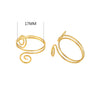 Wholesale Women's Stainless Steel Multi Layer Irregular Geometric Ring Electroplated With 18K Gold