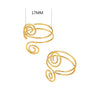 Wholesale Women's Stainless Steel Multi Layer Irregular Geometric Ring Electroplated With 18K Gold
