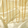 Wholesale Women's Stainless Steel Multilayer Ushape Geometric Necklace With Electroplating Vacuum Real Gold In Furnace Treatment
