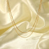 Wholesale Women's Stainless Steel Multilayer Ushape Geometric Necklace With Electroplating Vacuum Real Gold In Furnace Treatment