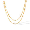 Wholesale Women's Stainless Steel Multilayer Ushape Geometric Necklace With Electroplating Vacuum Real Gold In Furnace Treatment