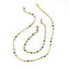 Wholesale Women's Stainless Steel Necklace And Bracelet With Geometric Design Pvdp Furnace Real Gold Treatment