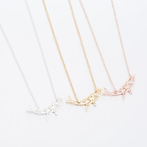 Wholesale Women's Stainless Steel Ochain Necklace With Simple Style And Marine Animal Pattern