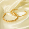 Wholesale Women's Stainless Steel Open Hammer Bracelet 18K Gold Plated With Vacuum Real Gold Electroplating In Pvd Furnace