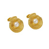 Wholesale Women's Stainless Steel Pearl Geometric Earrings With Electroplating Simple Minimalist Style