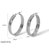 Wholesale Women's Stainless Steel Plant Flowers Style Wheat Ear Earrings With Geometric Leaves Pattern And Electroplating Treatment