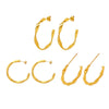 Wholesale Women's Stainless Steel Pvd Plated Geometric C Shaped And U Shaped Fashion Earrings