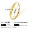 Wholesale Women's Stainless Steel Quadrilateral Bracelet With Diamond Texture 18K Gold Plated By Vacuum Plating In Furnace