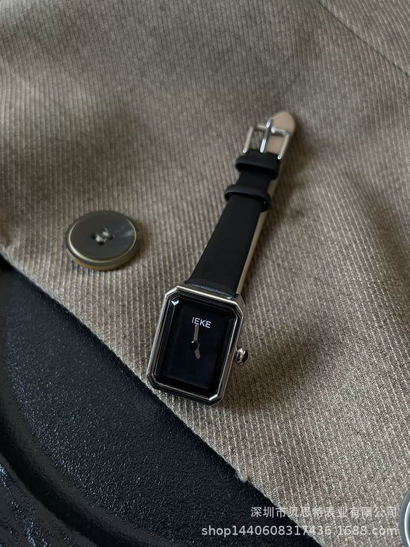 Wholesale Women's Stainless Steel Rectangular Dial Fashionable Nordic Niche Quartz Belt Watch