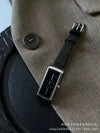 Wholesale Women's Stainless Steel Rectangular Dial Fashionable Nordic Niche Quartz Belt Watch