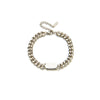 Wholesale Women's Stainless Steel Rectangular Heavy Industry Metal Cold Style Glossy Electroplated Bracelet