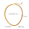 Wholesale Women's Stainless Steel Regular Chain Necklace With Geometric Pattern And Electroplating Treatment