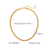 Wholesale Women's Stainless Steel Regular Chain Necklace With Geometric Pattern And Electroplating Treatment