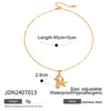 Wholesale Women's Stainless Steel Retro Geometric Animals Seahorse Starfish Onepiece Diamond Earrings With Electroplating