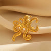 Wholesale Women's Stainless Steel Ring With Starfish Leaf Animal And Zodiac Patterns Electroplated